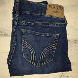 Medium/dark wash skinny jeans